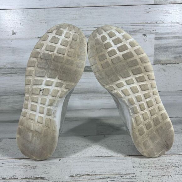 Adidas Women's Running Sneaker Shoes Lite Racer Slip On Gray Silver‎ Size 10 - Picture 7 of 8